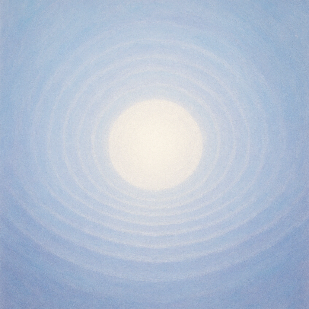 Abstrakte Visualisierung des inneren Friedens und der gefundenen Stille.